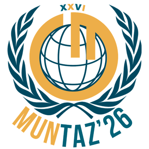 MUNTAZ'26 conference logo with a globe, laurel wreath and XXVI